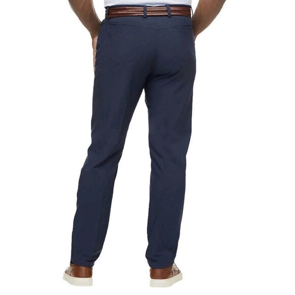 NEW Greg Norman Mens Ultimate Luxury Stretch 5 Pocket Navy Blue Pants Size 38x30 - Picture 7 of 8